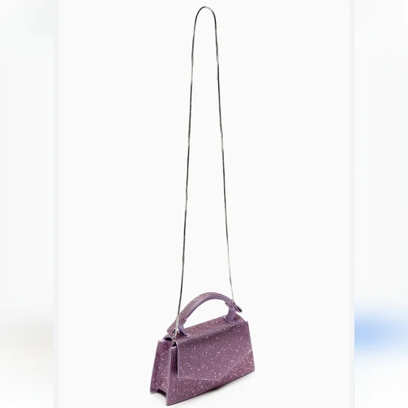 ❌️SOLD❌️SPARKLY MINI CITY BAG PURPLE - Picture 7 of 9